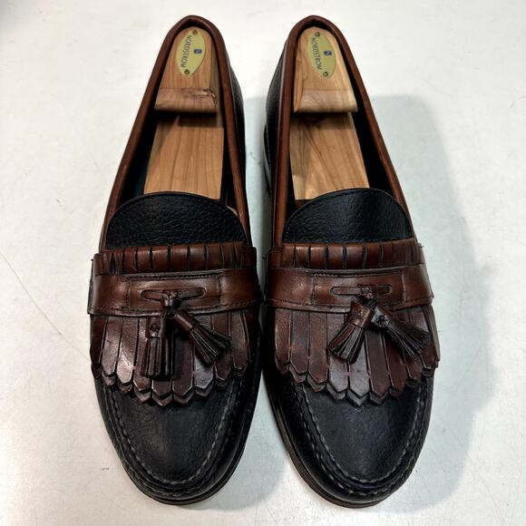 EUC Rancourt & Co x H. S. Trask Moccasin Tassel Loafer Handsewn Maine USA 11.5 D main image 6